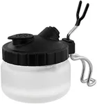 Master Airbrush Deluxe Airbrush 3 in 1 Cleaning Pot with Holder; Cleans Airbrush, Holds Airbrush, Color Palette Lid, Filters