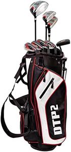 Club Champ DTP2 Men's 12 Piece Golf Package, Black/Red