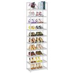 OYREL Shoe Rack, Sturdy Metal Shoe Rack Organizer,Narrow Shoe Rack,Shoe Racks for Closets,White Shoes Rack,Shoe Stand,Shoe Shelf