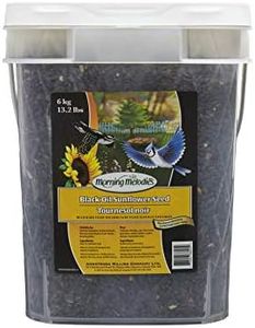 Morning Melodies 406-262 Black Oil Sunflower Seed Pail 6kg, 1 Piece, Small