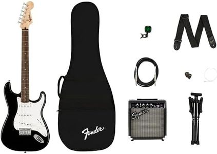 Squier Stratocaster Electric Guitar Starter Pack – Beginner Bundle