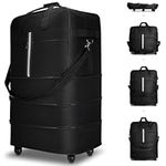 Expandable Foldable Suitcase Extra Large Travel Duffel Bag with Spinner Wheels Collapsible Luggage Bag for Men Women (20 inch/24 inch/28 inch)