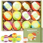 Maylawn Bath Bombs Gift Set, 12-Pieces Handmade Fizzy Bubble Bath Bombs, Birthday Mothers Day Gifts Idea for Her/Him, Wife, Girlfriend, Vegan & Cruelty Free