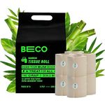 Beco Eco Friendly - Tissue Roll/ Toilet Tissue Paper (3 Ply) - 4 Rolls ( 220 Pulls Per Roll )