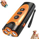 Dog Bark Deterrent Devices - Anti Barking Device for Dogs with 3 Emitters Barks No More Ultrasonic Dog Trainer for Indoor Outdoor Use Portable Anti Dog Barking Device Safe & Effective for Dogs
