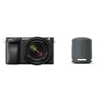 Sony Alpha 6400M APS-C Camera (18-135mm Lens) with Wireless Bluetooth Speaker (SRS-XB100) | 24.2MP | Real-Time Eye Auto Focus |4K Vlogging Camera | Tiltable LCD - Black