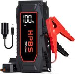 HPBS Car Jump Starter - 8000A Peak Jump Starter Battery Pack with DC for Up to All Gas and All Diesel Engines, 12V Portable Battery Jump Starter with 3.0" LCD Display