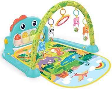 REMOKING Tummy Time Baby Gym Play Mats,Kick & Play Piano Gym for Infants Baby Toys 3 6 9 12 Months,Musical Activity Center W/Lights Sounds for Toddler Sensory Play,Baby Gifts for Newborn Boys Girls