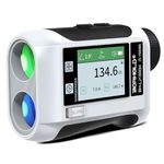 Laser Range Finder with Colored Touch Screen & Speaker - Fully Loaded Features, Rangefinder Laser Distance Meter for Golf, Slope, Hunting, Survey, Travel, Sightseeing, Speed & Height Measurement