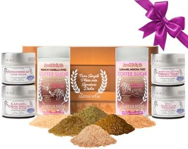 Gustus Vitae | Barista Blends Gourmet Coffee Sugars Collection Gift Box: 6