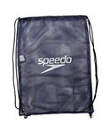 Speedo Unisex Pool Mesh Bag | Kit Bag | Swim Bag, Navy, One Size