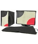 GUTSAV Sales 4 in 1 Combo of Computer Desktop Cover 20 INCH Includes LED/LCD Moniter, CPU and Key Board Covers