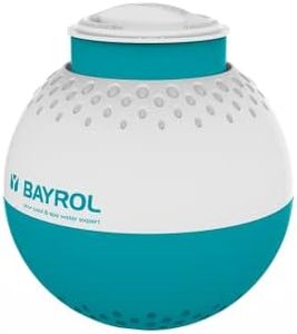 BAYROL Doseur Flottant pour tablettes de Chlore de 200 g/250 g – avec indicateur de Niveau de Vide et Ouverture de Dosage réglable avec 5 Niveaux – Fermeture à encliquetage pour Une Grande sécurité