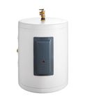 Electric Water Heater 10 Gallon, 1.6Kw instant Water Heater with Instant Hot Water, LED Display, Knob Control, IPX4 Waterproof, Side Connections - Compact for Bathroom, Kitchen, RV, Apartment