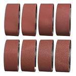 Sruhrak 14 Pcs Sanding Belts 100 x 610mm- 1 X 40/60 & 2 X 80/120/180/240/320/400 Grits Abrasive Sanding Belts for Grinding Polishing and Derusting, Suitable for 610X100 Belt Sander