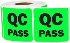 300 QC Pass Stickers, 2 x 2 Inch QC