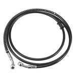 Motoforti 70.87" Length 10mm ID Motorcycle Hydraulic Brake Line Oil Hose Pipe Stainless Steel Braided Cable for ATV Motocross Sport Bikes Street Bikes Black