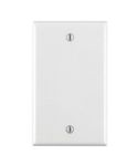 Leviton 88014 1-Gang No Device Blank Wallplate, Standard Size, Thermoset, Box Mount (White)