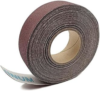 180 Grit Continuous Sandpaper Roll 1" x 8.7 Yard Emery Cloth Aluminium Oxide Abrasive Sandpaper Roll Drum Sander Sandpaper Rolls for Wood Furniture Finishing Metal Sanding Automotive Polishing