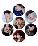 Lastwave Badge with BTS Band Collection, Design 13, Pin Badge for Bag (Pack of 7, 58 mm)