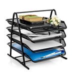 SC Mart 4 Layer metal file rack table organizer stand can be used in many ways. In the home, in the office. Folders A4 Papers Letters Storage Holder can be used in study room, hall, news paper stand.