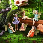 Blulu 6 Pieces Miniature Fairies Ac