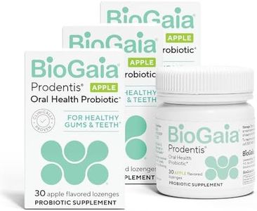 BioGaia Prodentis 3-Pack | Dental Probiotic Lozenges | Promote Healthy Gums & Teeth | Defend Against Dental Problems | Replenish Oral Microbiome | Improve Oral Health | Apple Flavor | 90 Day Supply