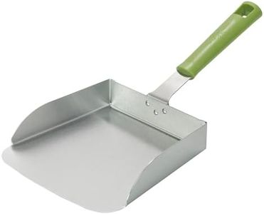 Heavy-Duty Stainless Steel Griddle Scoop - Large Scooping Blade with Heat-Resistant Handle for Serious Scooping Responsibilities - Ideal for Moving Large Portions of Food Effortlessly