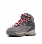 Columbia Women's Newton Ridge Plus Waterproof Amped Leather & Suede Hiking Boot Stratus/Canyon Rose, 10 Regular US