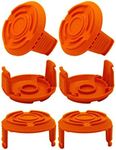 Iceyyyy 6 Pack GT Trimmer Spool Cap Covers, Weed Eater Cap, Weeder Accessories for Worx WA6531