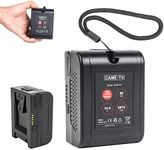 Came-TV 6875mAh Mini-99 V-Mount Battery 99Wh D-Tap 14.4V 15A and USB 5V 2.1A Compatible with BMPCC 4K / 6K, FX6, ZCAM-E2 Cameras