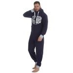 Undercover Mens Microfleece Hooded Onesie 31B1541 Navy M-L