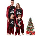 Oriental eLife 2024 Family Christmas Pyjamas Matching Sets Christmas Pyjamas for Family Christmas Pjs Pajamas Set Christmas Pyjamas for Women Men Kid Xmas Tree Sleepwear Nightwear Jammies Outfits Soft