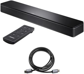 Bose TV Speaker - Soundbar for TV with Bluetooth and HDMI-ARC Connectivity, Black, Includes Remote Control and H&A High-Speed HDMI Cable