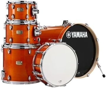 Yamaha 5pc Shell Pack with a 20" Kick 14” Snare Drum in Honey Amber for Students and Working Drummers, (SBP0F50HA)