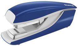 Leitz Stapler, 40 Sheet Capacity, Ergonomic Metal Body, Includes Staples, Flat Clinch, NeXXt Range, 55230035 - Blue