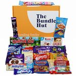 Chocolate and Sweets Hamper for Kids Gift Treat Selection Box from The Bundle Hut: Includes 32 Bars and Bags of Sweets & Chocolate, including Freddos, Flumps, Buttons and more (Orange Box)