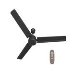 REO By Havells UNNOVATE BLDC 1200MM 5 Star Rated Ceiling Fan| Air Flow: 220 CMM| Speed: 350 RPM|Watt: 33W| Reverse Rotation Mode| Timer Setting| 2 Year Door Step Warranty By Manufacturer (Matte Black)