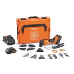 Fein Cordless Multimaster AMM 500 Plus Top 4.0 AH AS Oscillating Multitool Set with QuickIn, Anti-Vibration System and Tacho Generator - StarlockPlus Tool Mount - 71293861090