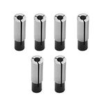 Vkinman 6 Packs 1/4" To 1/8" Collet Adapter for CNC Lathe Router Cutter Milling Bit Collet Reducer