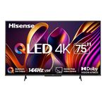 Hisense 75QD7N-75 inch QLED 4K Google TV with Quantum Dot Colour Technology, 144Hz Refresh Rate, 4K AI Upscaler, Total HDR Solution, AI Sports Mode, HDR10/HDR10+/HLG, Game Mode PRO