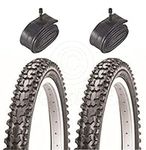 Vancom 2 Bicycle Tyres Bike Tires - Mountain Bike - 26 x 2.10 - With Schrader Tubes