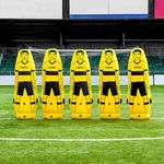 FORZA Pro Football Air Mannequin | Inflatable Football Free Kick Training Dummies (No Carry Bag, Junior Pack of 5)