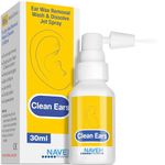 NAVEH PHARMA CleanEars | Fast-Acting Ear Wax Removal Drops | Breaks Down & Dissolves Wax in Just 1 Treatment | Clinically Proven to Be 37% More Effective | All-Natural, Gentle & Safe | 30ML