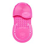 Sigma Spa Express Brush Cleaning Glove - Silicone Makeup Brush Cleaning Glove - Travel Friendly - 7 Different Textures for Cleaning Makeup Brushes - Pink