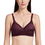 Triumph International Women's Non Padded | Wireless | Claudette 36E Deep Burgundy | Full-Coverage Bra | Pack of 1