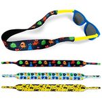 AMUSEPROFI Kids Eyewear Retainer, No-Tail Adjustable Glass Retainers for Boys & Girls Sports, Eyeglasses & Sunglasses Strap for Kids, Floating Sunglass Lanyard for Kids