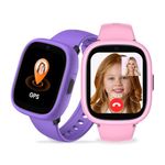 LAGENIO K3 Kids Smart Watch with GPS and Phone, 1.7" HD 4G Smartwatch for Kids with Video Call, WiFi, SOS, Music, Alarm, School Mode, IP68 Waterproof –Smart Watch for Kid from 18 Months