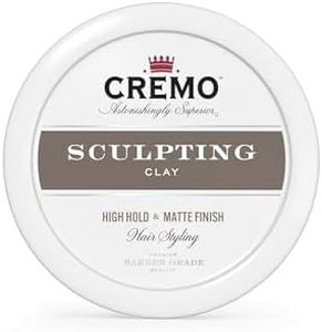 Cremo Premium Barber Grade Hair Styling Sculpting Clay, High Hold, Matte Finish, 4 Oz