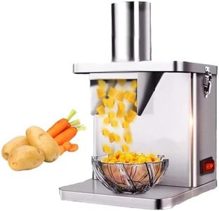 Electric Vegetable Dicer 250W Commercial Vegetable Chopper, Automatic Onion Potato Cutter, Vegetable Shredder Food Processor for Fruit & Vegetables 15mm